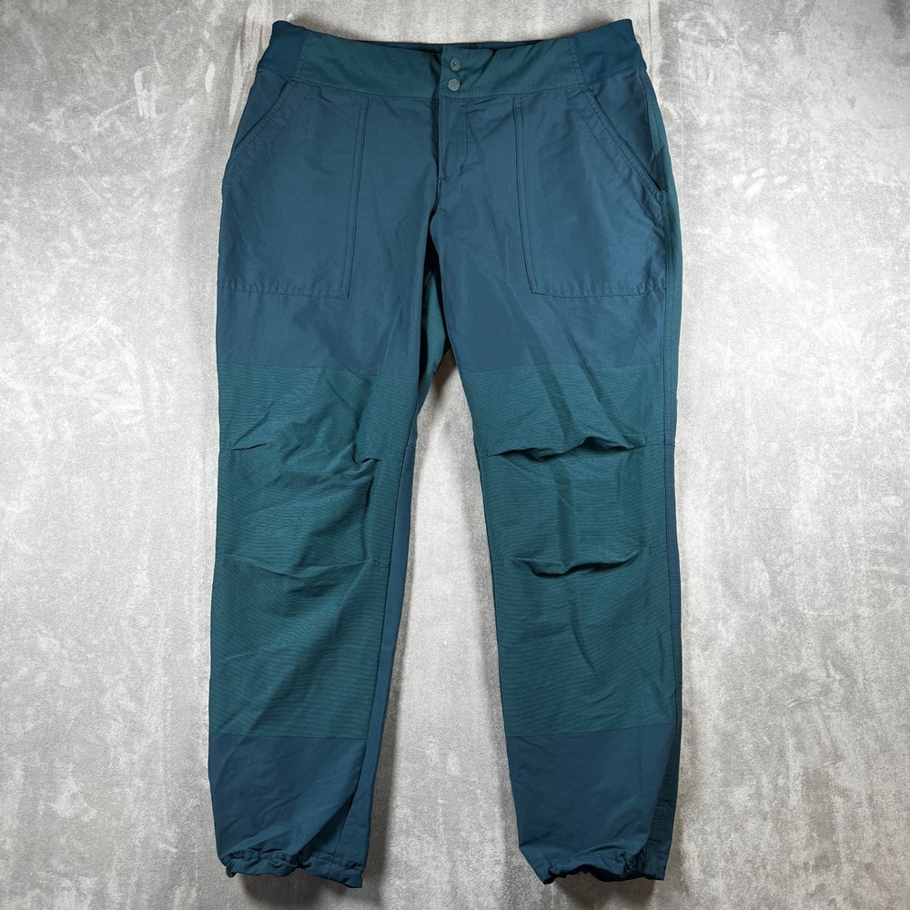 REI Co-op Savanna Trails Hiking Pants Womens 14 Petite Teal Blue Regular Fit